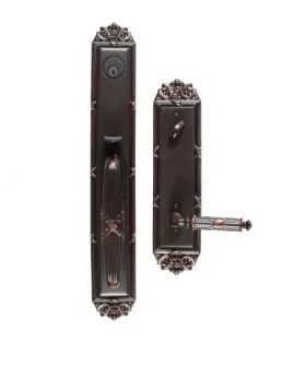 4911us10b Emtek Imperial Single Cylinder Keyed Entry Brass Handleset
