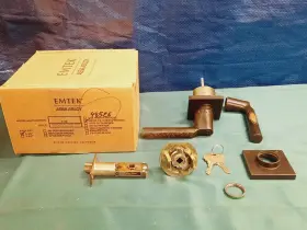 512hnusb10 Emtek Hanover Single Cylinder Keyed Entry Oil Bronze Parts As Is