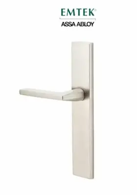 8041us15 Emtek 10 Inch Long Stretto Rectangular Single Dummy Satin Nickel Rh