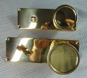 8229us3nl.ccus3nl.knkus3nl Emtek 8229 Us3nl Knurled Conical Knob Modern Sideplate Privacy Set Unlacquered