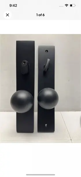 8442-or Emtek 8442 Orb Us19 Flat Black