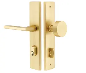 8442us3nl Emtek Unlacquered Brass 2 Inch X 10 Modern Rectangular Style 3-3/8 C-to