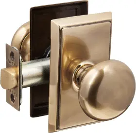B005typsn6 Emtek Providence Door Set With Round Brass Knobs Privacy In Antique Brass. Doorsets