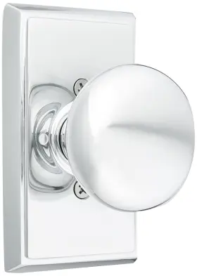 B005typsqs Emtek Providence Door Set With Round Brass Knobs Privacy In Polished Chrome. Doorse