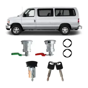 Ep-dl0102 Eterpace Door Lock Cylinder And Ignition Switch Compatible With Ford E150/e250