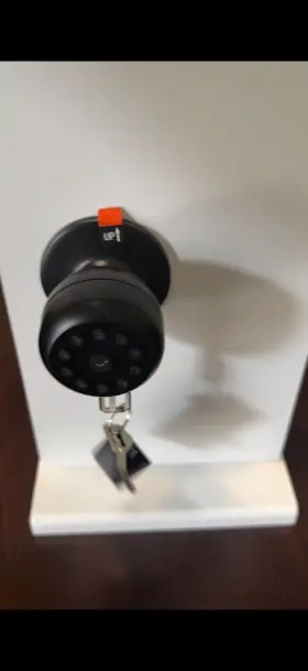A2289 Euerte Quantity Of 2 Smart Door Knob With Lock Keyless For Front Black
