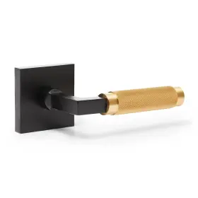 Ahi63053 Explore Hardware Geneva Model Solid Brass Lever Bed And Bath Privacy Door Lock Matte Black With