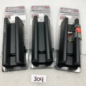 403bk32 Fenix Lot Of 3 Heavy Metal Powder Coated Steel Hasp Black 6 Inch New