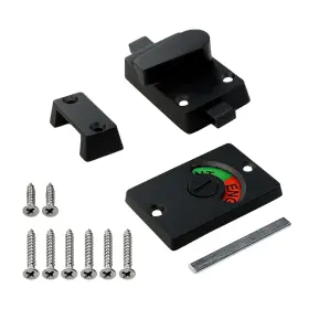 2022104 Flylin Vacant Occupied Bathroom Lock Zinc Alloy Latch Indicating Black
