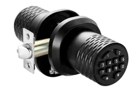 Folohaos 780669096056 Smart Door Knob With Keypad Electronic Keyless Entry Lock Yl-78-black
