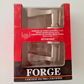 Forge 775099110601 Schlage Accent Lever Keyed Entry Door Lock Deadbolt Combo Pack Satin Nickel