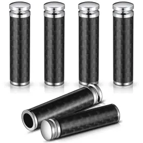 0968 Frienda -0968 4 Pieces Car Door Lock Knobs Carbon Fiber Pin Cover Classic