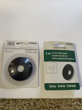 0250853 Gatehouse 2543-l Gate House 2-1/2 Inch Back Plates Rosettes 2 Ct. Model# E # Lot Of