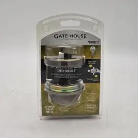 Gatehouse Dl81 Antique Brass Fsh Single-cylinder Deadbolt # 0118015 2 Keys Model