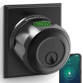 F08-b-0826-1aff Geektale Fingerprint Deadbolt Door Knob Smart Lock Sm