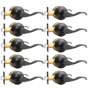 Us10-dl3682orbps-10pack Gobekor 10 Pack Oil Rubbed Bronze Passage Lever Handles Interior Door Levers Us10-dl3682orbps-10pack Gobekor 10 Pack Oil Rubbed Bronze Passage Lever Handles Interior Door Levers