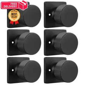 2632 Goldenwarm Matte Black Dummy Door Knobs No-function 3