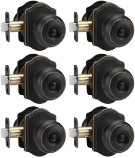 Qs1000 Goldenwarm Bronze Door Knobs Interior Classic Decorative Privacy Knob
