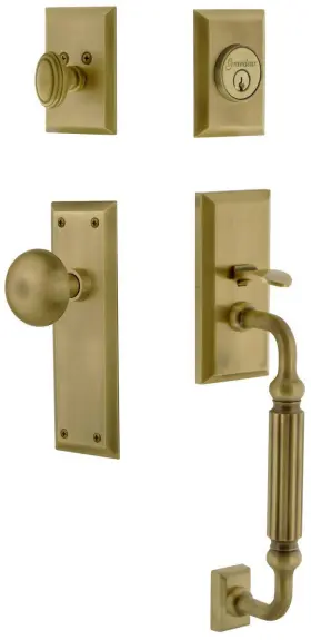 819028 Grandeur Favfav Eset 234 Fg Fifth Avenue Solid Brass Rose Keyed -