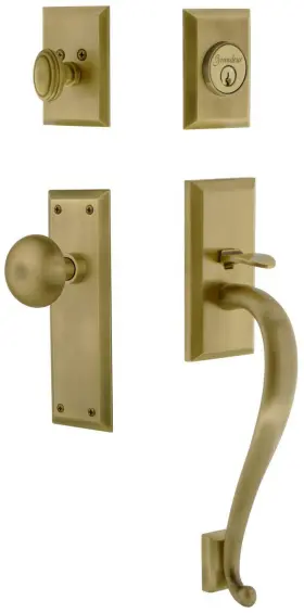 819083 Grandeur Favfav Eset 234 Sg Fifth Avenue Solid Brass Rose Keyed -