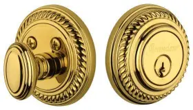 823201 Grandeur Newnew Sglcyl 238 Newport Solid Brass Rose Keyed Entry -