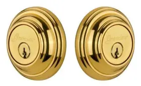 824325 Grandeur Geogeo Dblcyl 238 Georgetown Solid Brass Rose Keyed -