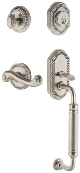 833078 Grandeur Newnew Eset 234 Cg Rh Newport Solid Brass Rose Right - Nickel