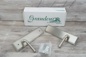 836194 Grandeur Gs12 Lh Favgeo Fithh Ave Plate George Tow Satin Nickel
