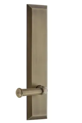 836330 Grandeur Hardware Fifth Avenue Tall Plate Georgetown Lever Single Dum