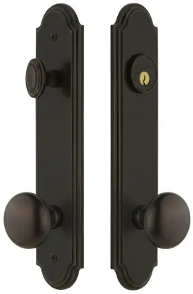839591 Grandeur Arcfav Tp Eset 234 Arc Solid Brass Tall Plate Single - Bronze