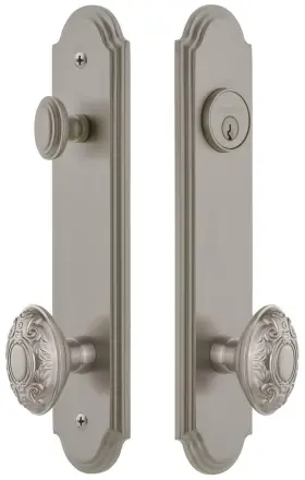839649 Grandeur Arcgvc Tp Eset 238 Arc Solid Brass Tall Plate Single - Nickel