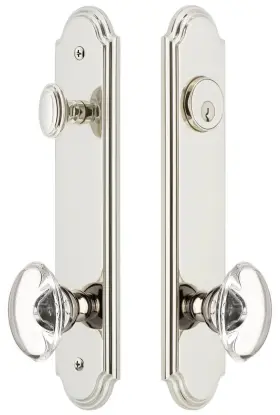 839743 Grandeur Arcpro Tp Eset 234 Arc Solid Brass Tall Plate Single - Nickel
