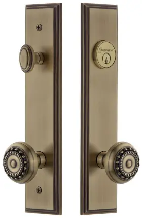 840299 Grandeur Carpar Tp Eset 234 Carre Solid Brass Tall Plate Single -