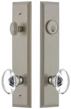 840323 Grandeur Carpro Tp Eset 234 Carre Solid Brass Tall Plate Single - Nickel