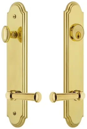 841087 Grandeur Arcgeo Tp Eset 234 Lh Arc Solid Brass Tall Plate Single -