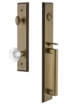 844730 Grandeur Cardgrbor Eset 234 Carre Solid Brass Rose Keyed Entry -