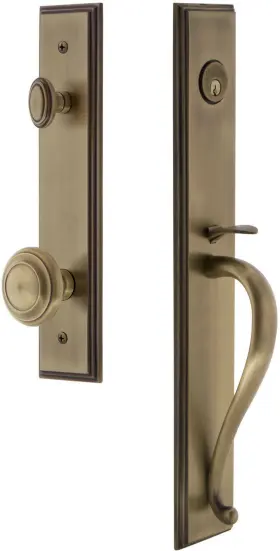 844967 Grandeur Carsgrcir Eset 238 Carre Solid Brass Rose Keyed Entry -