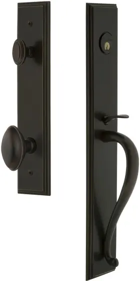 845014 Grandeur Carsgredn Eset 234 Carre Solid Brass Rose Keyed Entry - Bronze