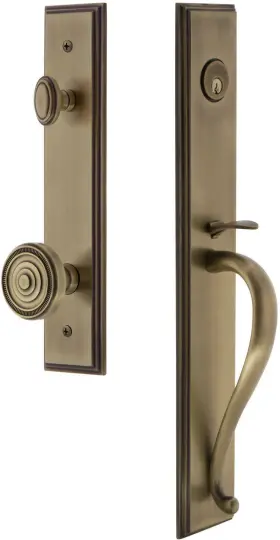 845446 Grandeur Carsgrsol Eset 234 Carre Solid Brass Rose Keyed Entry -