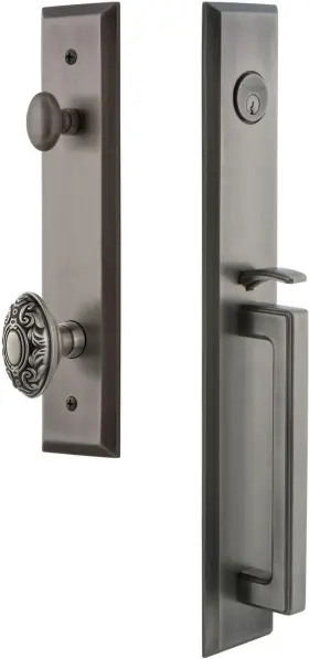 846241 Grandeur Favdgrgvc Eset 238 Fifth Avenue Solid Brass Rose Keyed - Grey