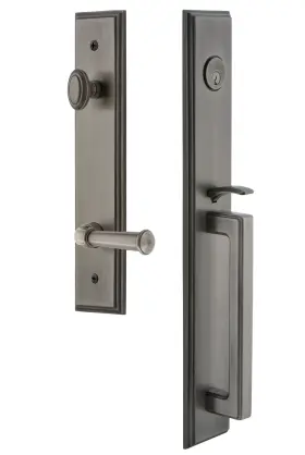 847252 Grandeur Cardgrgeo Eset 238 Lh Carre Solid Brass Rose Left Handed - Grey