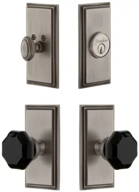 851129 Grandeur Carlyo Sp Eset 238 Carre Solid Brass Rose Single - Grey