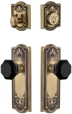 851357 Grandeur Parlyo Sp Eset 234 Parthenon Solid Brass Rose Single -