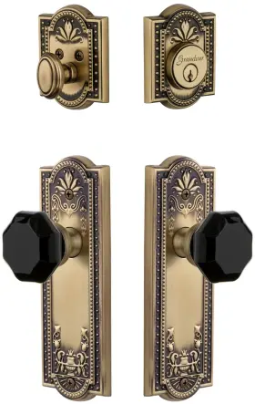 851367 Grandeur Parlyo Sp Eset 238 Parthenon Solid Brass Rose Single -
