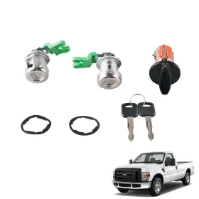 Yl-dl1230 Grterokky Door Lock Cylinders And Ignition Switch With Keys Compatible For 1997-2003 Ford F1