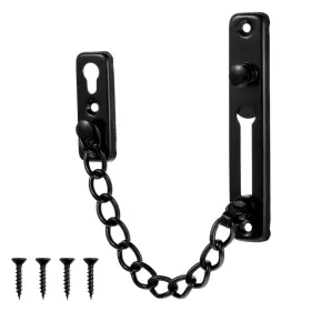 5287rvaq9810 Gtziqa Chain Locks For Inside Door Stainless Steel Medium Black