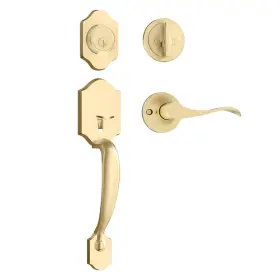 B0cbv2qb6d Haidms Gold Front Door Handle And Deadbolt Set Lock Entry
