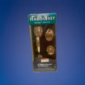 38-1780 Hardware House Llc New Front Door Handleset Mango /serrure With Key Lock Color Brass Dead Bolt
