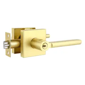 Heietka-1 Heittis 1 Pack Gold Door Knob With Key Keyed Alike Entry Handles Lock