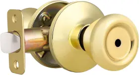 Home Improvement Direct 715624232415 1 Privacy Lock With No Key Required Polished Brass